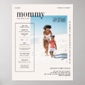 Poster Custom Mom Photo Keepsake Modern Design (Devant)
