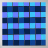 Poster Custom  Mosaic Tile & Pixel Grid Pattern (Devant)