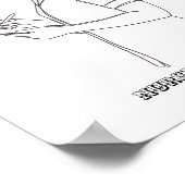 Poster Custom Name Minimalist Nurse Clipboard Line Art  (Coin)