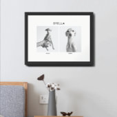 Poster Custom Pet Portrait | Then and Now