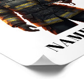 Poster Custom Photo Firefighting Gear Art (Coin)