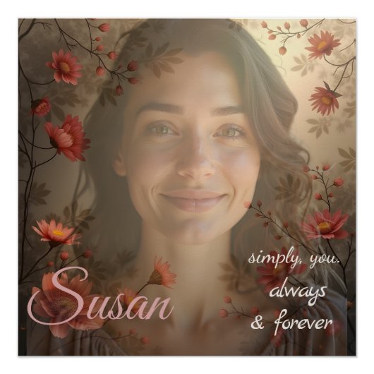 Poster Custom Portrait for Her – Personalized Photo Gift (Devant)