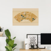 Poster CUSTOM Rinpa School Autumn Fan Pattern Art (Bureau à domicile)