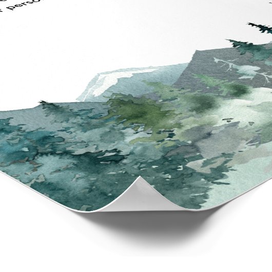 Poster Custom sign rustic mountains outdoor theme (Coin)