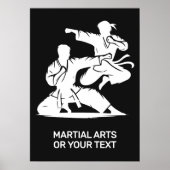 Poster Custom Text & Color Martial Arts (Devant)