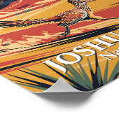 Poster Custom Text Joshua Tree Wildlife Roadrunner Desert (Coin)