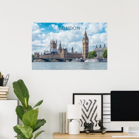 Poster Custom Text London (Bureau à domicile)