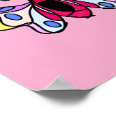 Poster Custom Vibrant Modern Folk Butterfly Art (Coin)