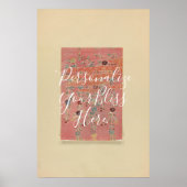 Poster CUSTOM Vintage Okinawan Bingata Pattern Print (Devant)