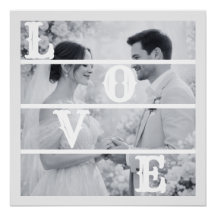 Custom Wedding Photo "LOVE"