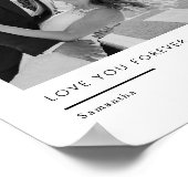 Poster Custom Wedding Photo – Love You Forever (Coin)