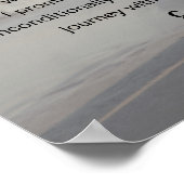 Poster custom wedding photo with wedding vows faded gray (Coin)
