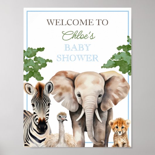 Poster Custom Wild One Animal Safari Animal  (Devant)