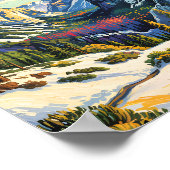 Poster Custom Yosemite Tunnel View Winter Van Gogh Style (Coin)
