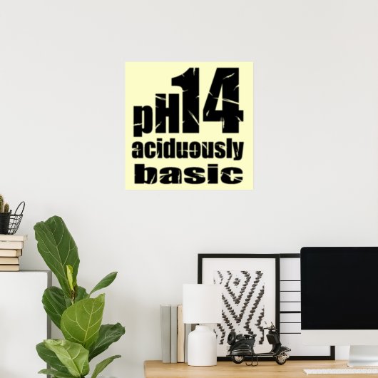 Poster customisé Aciduly Basic (Bureau à domicile)