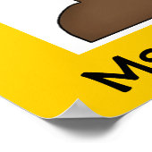 Poster customisé Bear I Love 1st Grade Classroom (Coin)