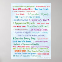 Customiser cette affirmation