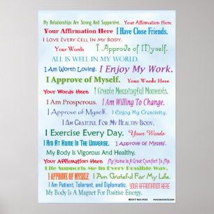 Poster Customiser cette affirmation