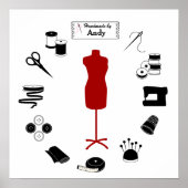 Poster Customiser l'affiche du Étiquette (Devant)