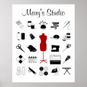 Poster Customiser l'affiche texte (Devant)