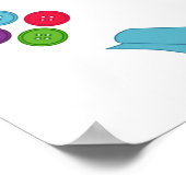 Poster Customiser le Étiquette coudre à droite (Coin)