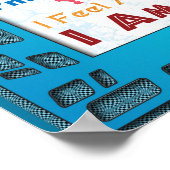 Poster Customisez cette affirmation high-tech (Coin)