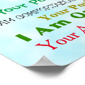 Poster Customisez cette affirmation oculaire de la balein (Coin)