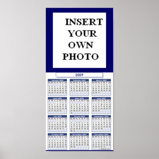 POSTER CUSTOMISEZ VOTRE AFFICHAGE CALENDRIER (Devant)