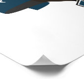 Poster Customisez Votre Nom Fitness Gym Logo (Coin)