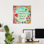 Poster Customisez votre propre joli manque d'intégrité (Bureau à domicile)