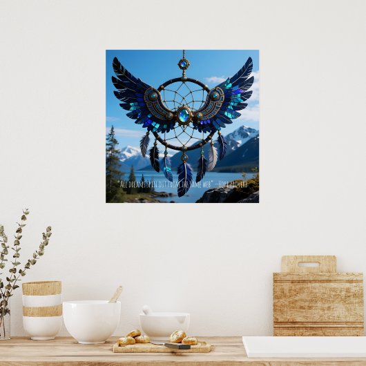 Poster Customizable and Dowloadable Dreamcatcher Wings (Cuisine)