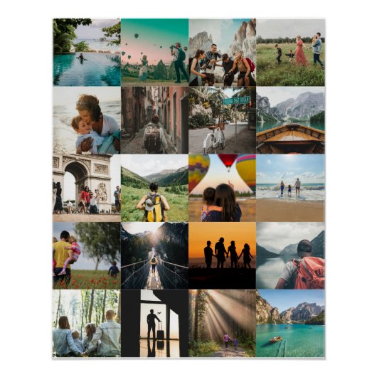 Poster Customizable Photo Memories (Devant)