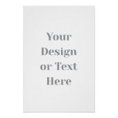 Poster Customizable Your Design or Text Here Personalized (Devant)