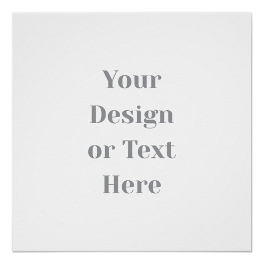 Poster Customizable Your Design or Text Here Personalized (Devant)