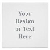 Poster Customizable Your Design or Text Here Personalized (Devant)