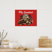 Poster Customize Sweetest Day Chocolate Chipmunk (Cuisine)