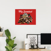 Poster Customize Sweetest Day Chocolate Chipmunk (Bureau à domicile)