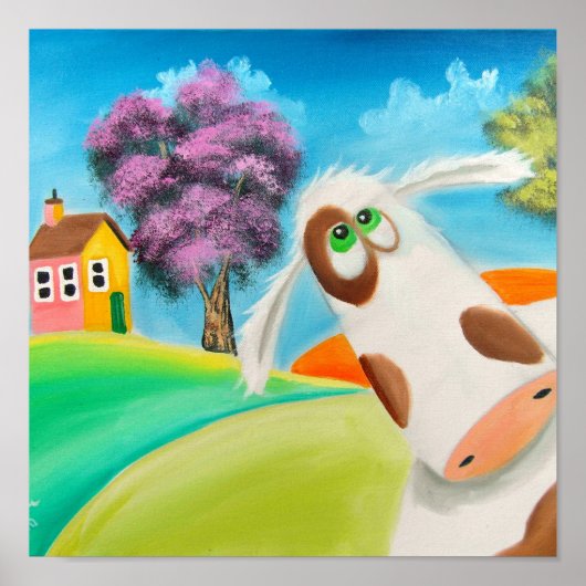 Poster CUT VACHE FACE Gordon Bruce art (Devant)