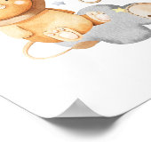 Poster Cute Adventure Baby Boy Birth Record Statistiques (Coin)