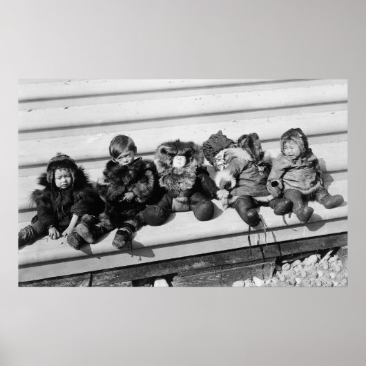 Poster Cute Alaska Children, 1908 (Devant)