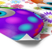 Poster Cute and Funny Easter Eggs Cartoon (Coin)