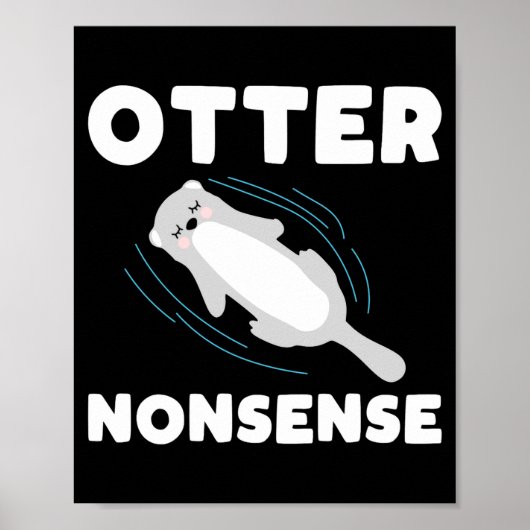 Poster Cute And Funny Otter (Devant)