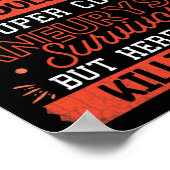 Poster Cute Aneurysm Survivor Brain Surgery Awareness Gra (Coin)