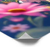 Poster Cute Anime Girl Reading a Book (Coin)