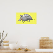 Poster Cute armadillo (Cuisine)