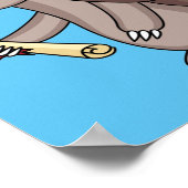 Poster Cute armadillo with graduation cap cartoon (Coin)