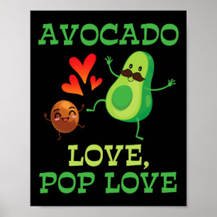 Poster Cute Avocados Danser Ensemble Avocado Love Pop Lo
