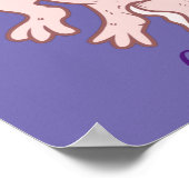 Poster Cute Axolotl rose Thunder_Cove (Coin)