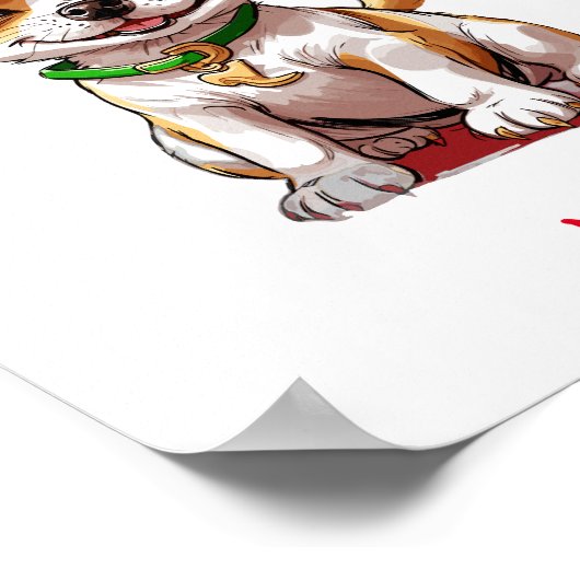 Poster Cute Baby Chihuahua Nom personnalisé (Coin)