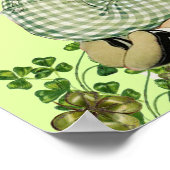 Poster CUTE BABY HUGGING RABBIT Irish St. Patrick's Day (Coin)